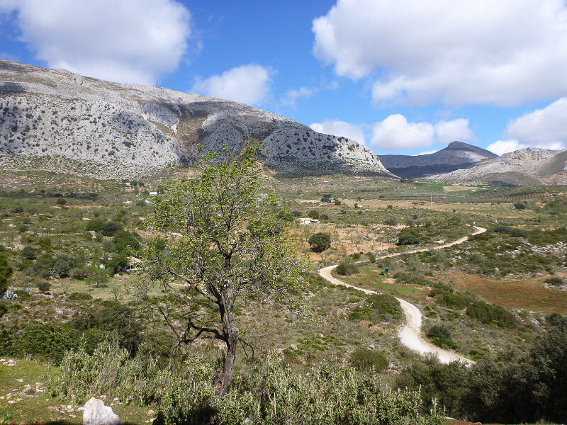 Krajobraz w El_Chorro, Andaluzja