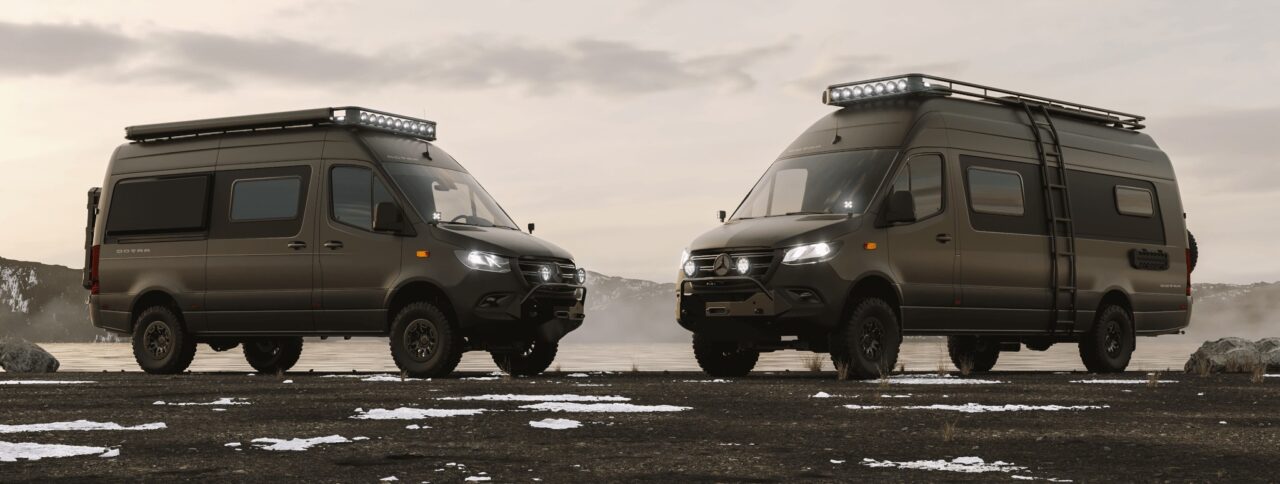 Dovra RIG X-590 i RIG X-730: szwedzkie terenowe pojazdy kempingowe na bazie Sprintera 1 Dovra GravelParking A2 A4